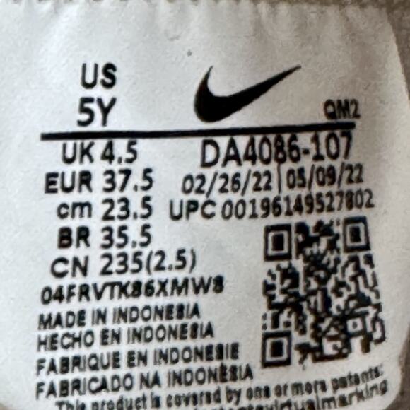 Nike Blazer Mid 77 GS Size 5Y Womens 6.5 White Blue Retro Sneakers DA4086-107 - Picture 8 of 8